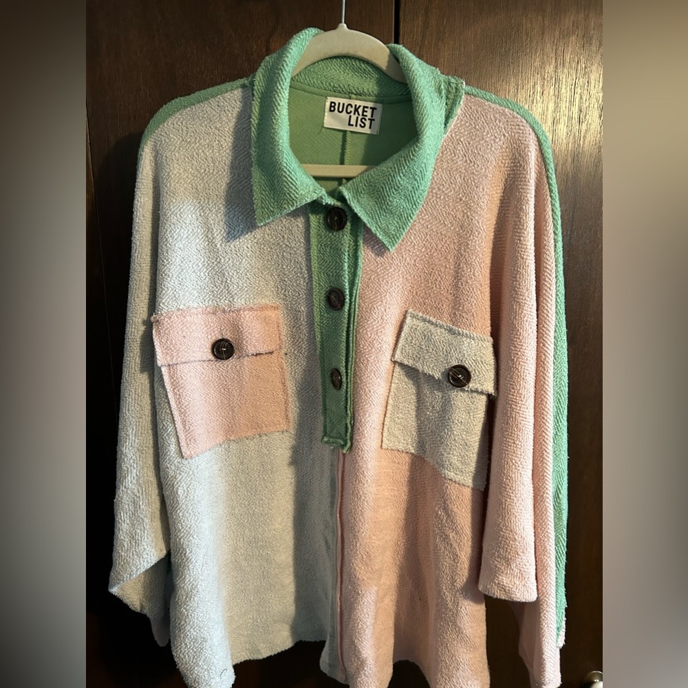 Bucket List Button Down Top - image 1